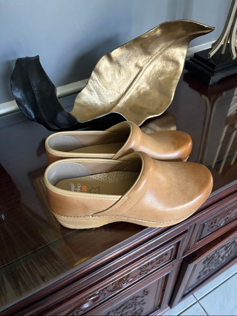 New Danilo Women's Tan Slip-On Clog - Comfortable Everyday Shoe